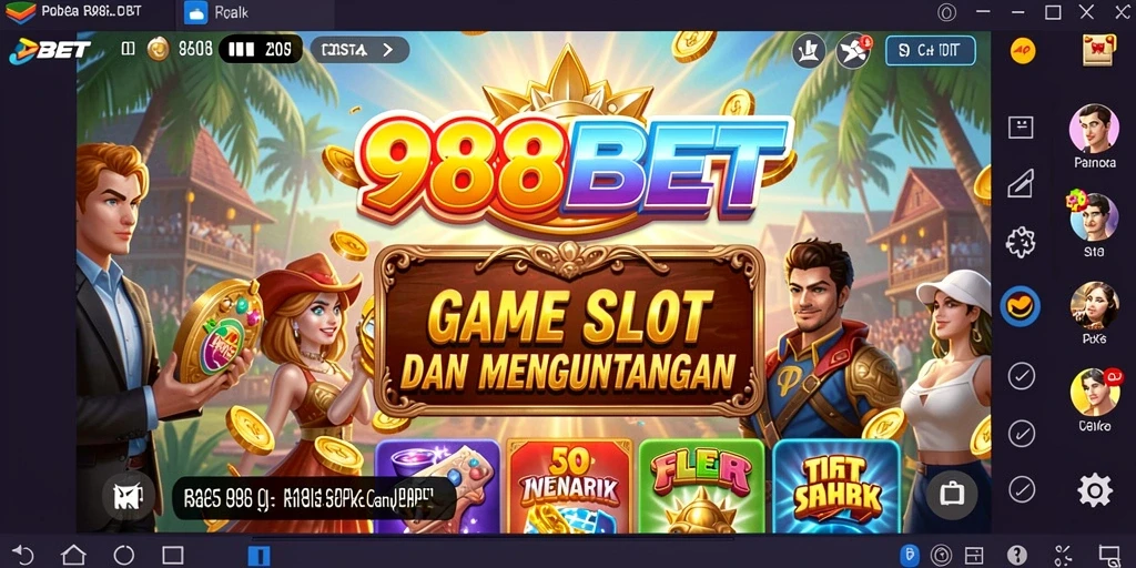 Tampilan gameplay Slot 988BET yang menarik dan menghibur.