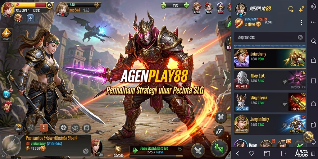 Tampilan seru gameplay <strong>AGENPLAY88</strong> saat membangun kerajaan.