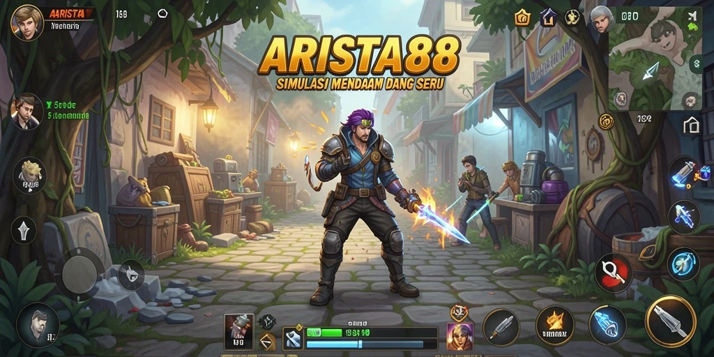 Tampilan gameplay ARISTA88 yang menarik dan interaktif.