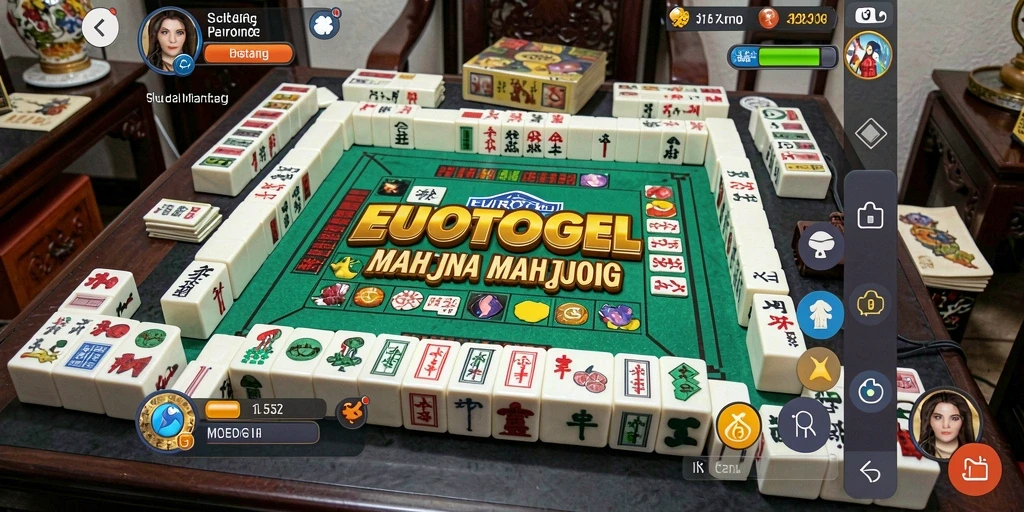 Screenshot utama EUROTOGEL menampilkan gameplay Mahjong yang menarik.