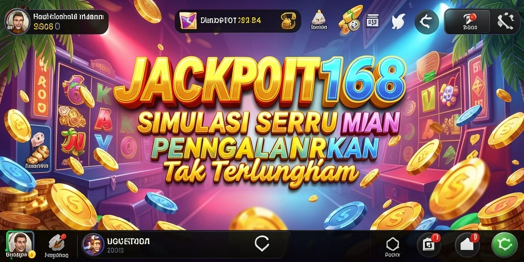 Tangkapan layar utama <strong>JACKPOT168</strong> menunjukkan gameplay yang menarik dan interaktif.