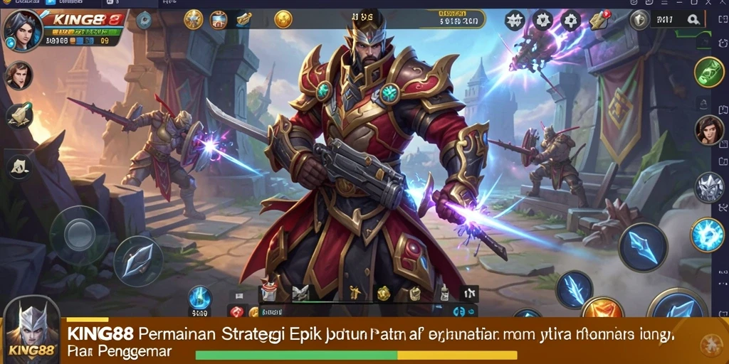 Tangkapan layar KING88 menampilkan momen seru dalam pertempuran strategis.