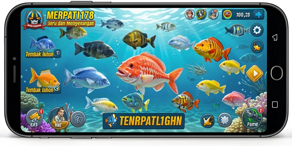 Gameplay seru menembak ikan dalam MERPATI178.
