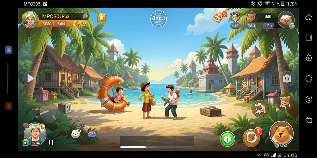 Screenshot dari permainan MPO303 yang menunjukkan gameplay yang santai dan menyenangkan.