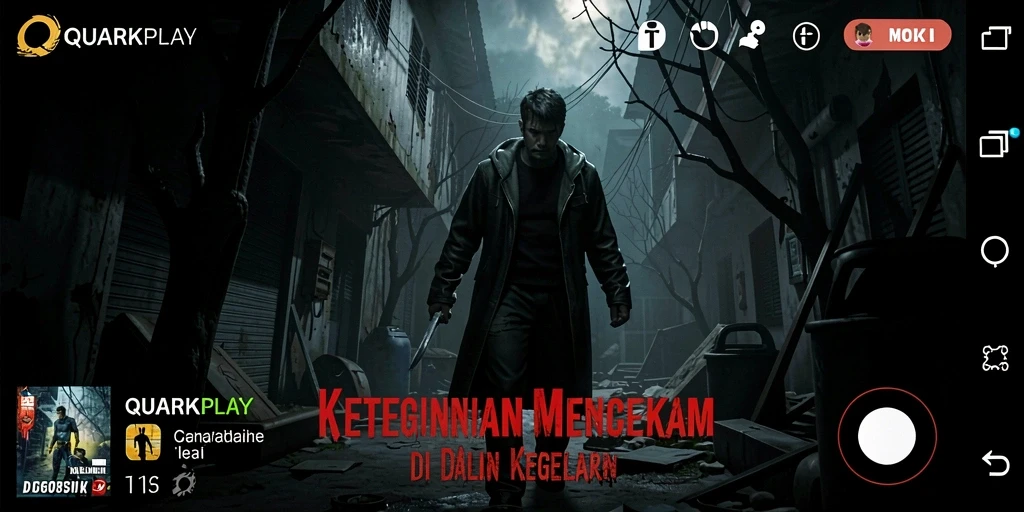 Tampilan gameplay menegangkan di QUARKPLAY yang membuat Anda terpaku.