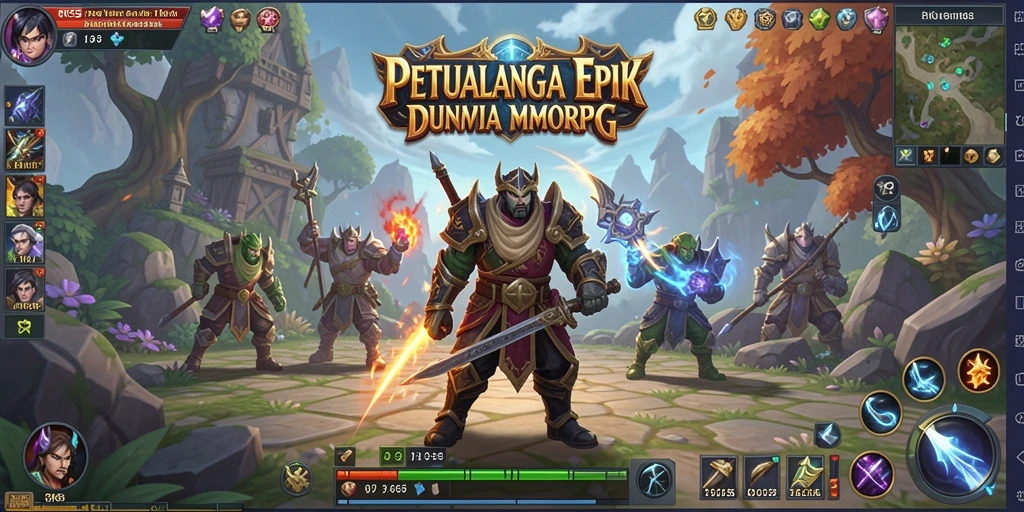 Tampilan gameplay seru di dunia fantasi RK55.