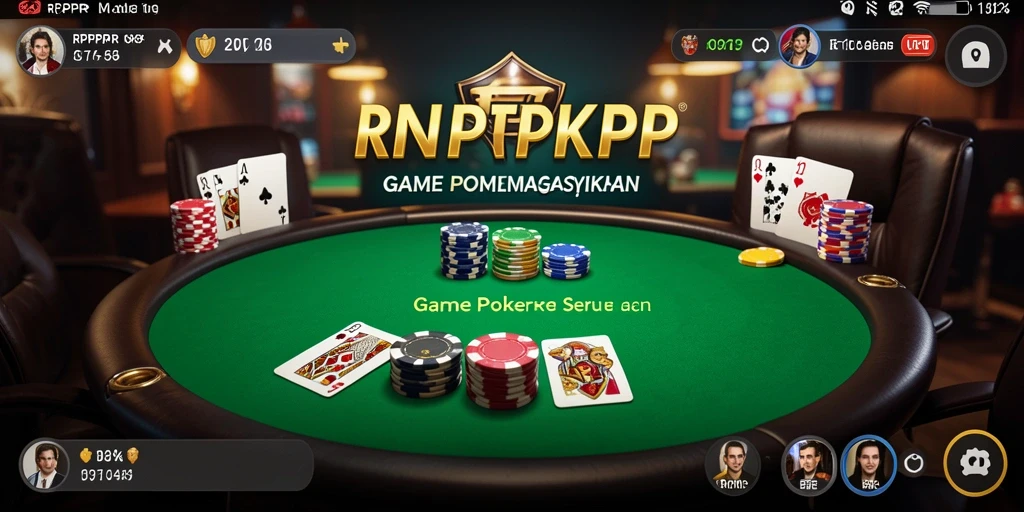 Screenshot gameplay RPRPRP menampilkan aksi poker yang mendebarkan.