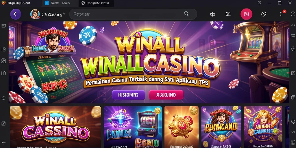 Tampilan permainan <strong>WINALLCASINO</strong> yang men egangkan dan interaktif.