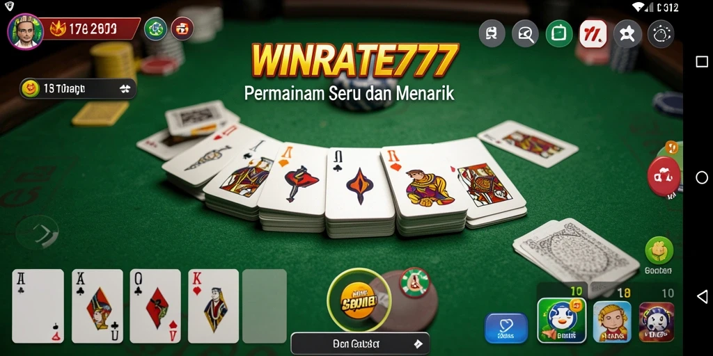 Tampilan gameplay Gaple WINRATE777 yang seru dan menarik.