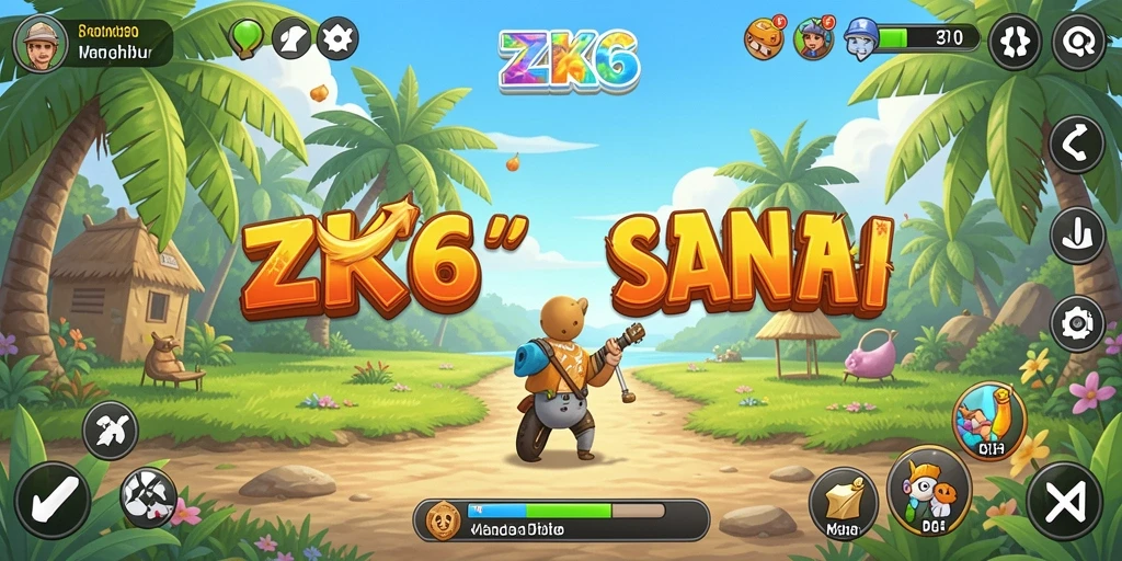 Tampilan gameplay ZK6 yang seru dan penuh warna.